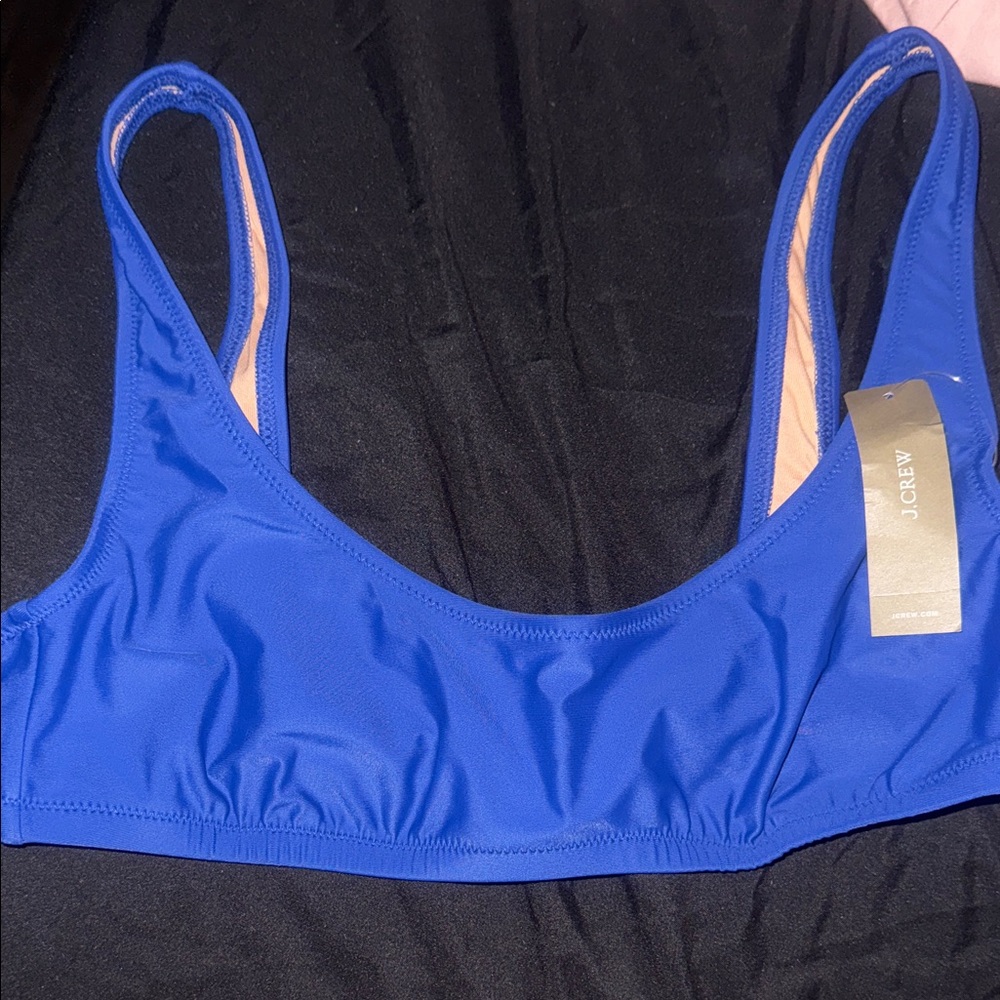 J. Crew Women's Bright Blue Bikini Top